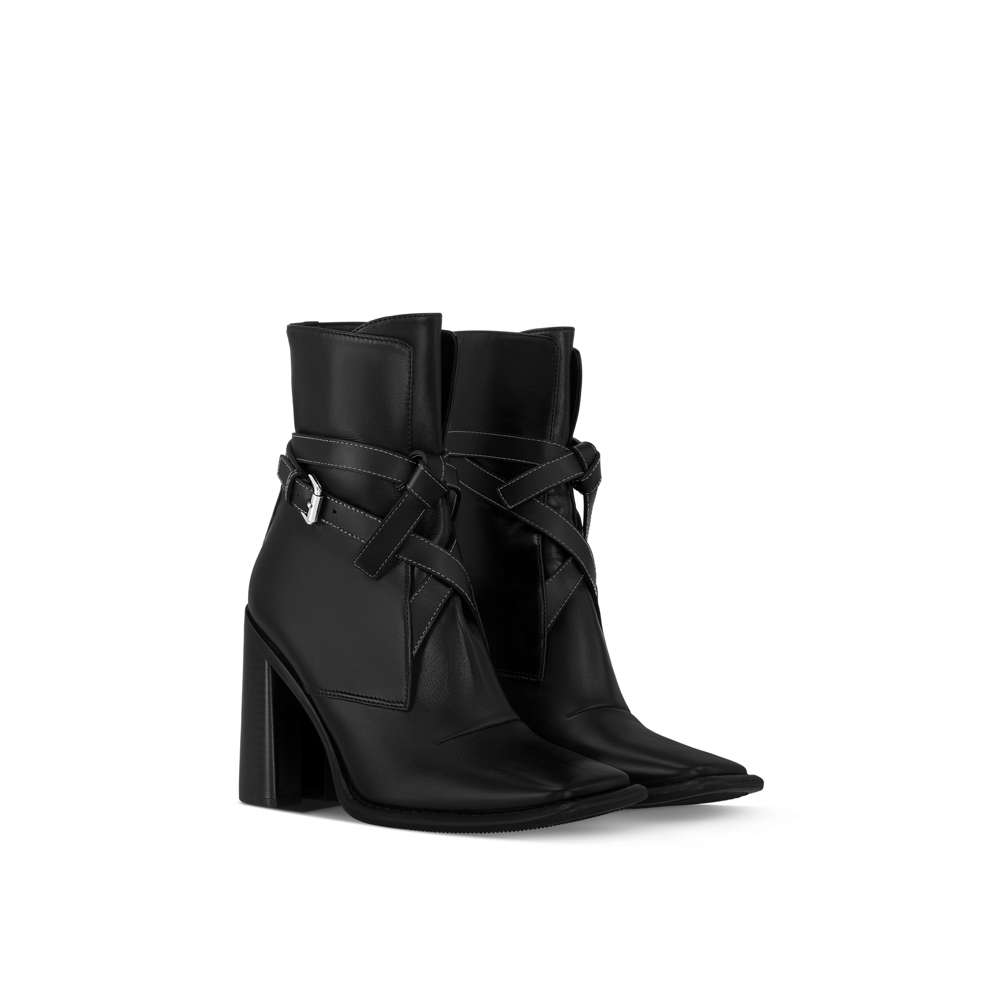 Louis vuitton black booties best sale